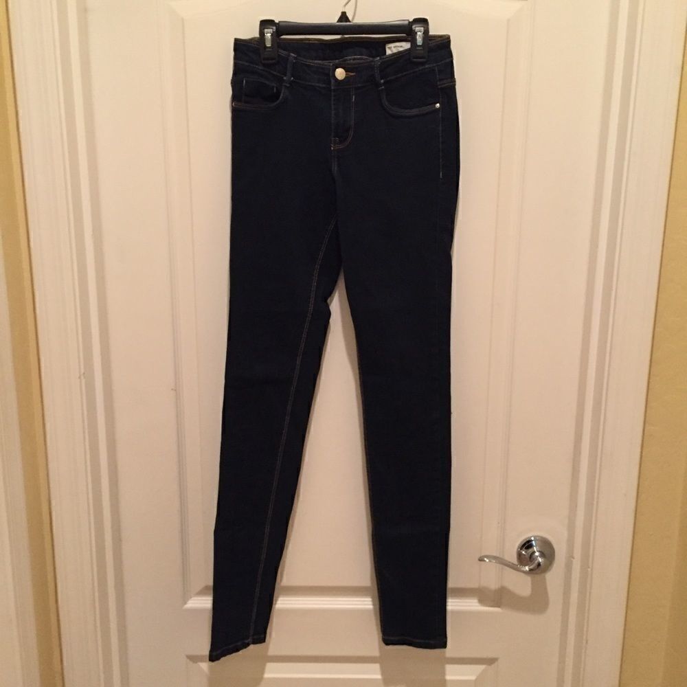 Zara TRF Dark Denim Color Jeans